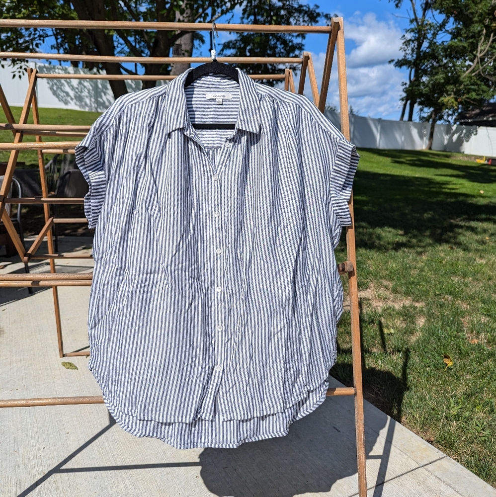 Madewell Button Down Striped Blouse - image 2